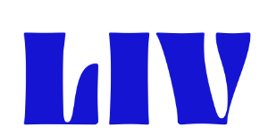 Blaues LIV-Logo mit klaren Konturen – für LIV Dental und Praxisbereiche wie Präventive Zahnmedizin, Ästhetische Zahnmedizin, Endodontie, Parodontologie